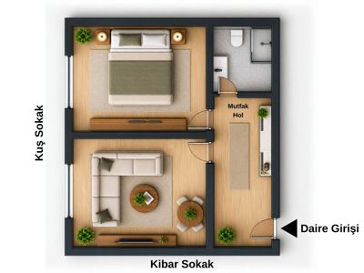 Üniversite Karşısında 1+1 Kiralık Daire — fotoğraf 9